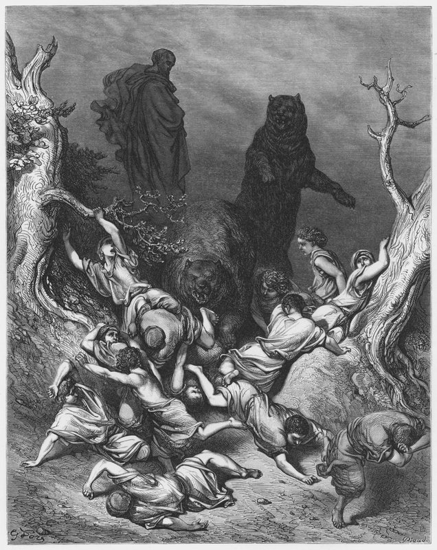 Gustave Dore Raamattu: Karhujen tuhoamat lapset tekijältä Gustave Dore