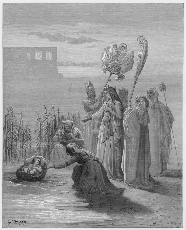 Gustave Dore Raamattu: Mooseksen löytö tekijältä Gustave Dore