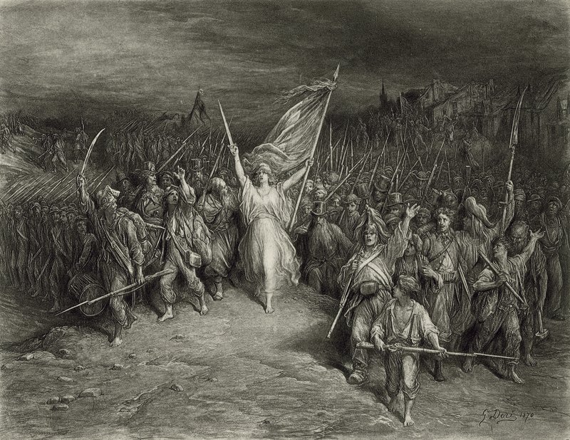 La Marseillaise (valokuvakaiverrus) tekijältä Gustave Dore