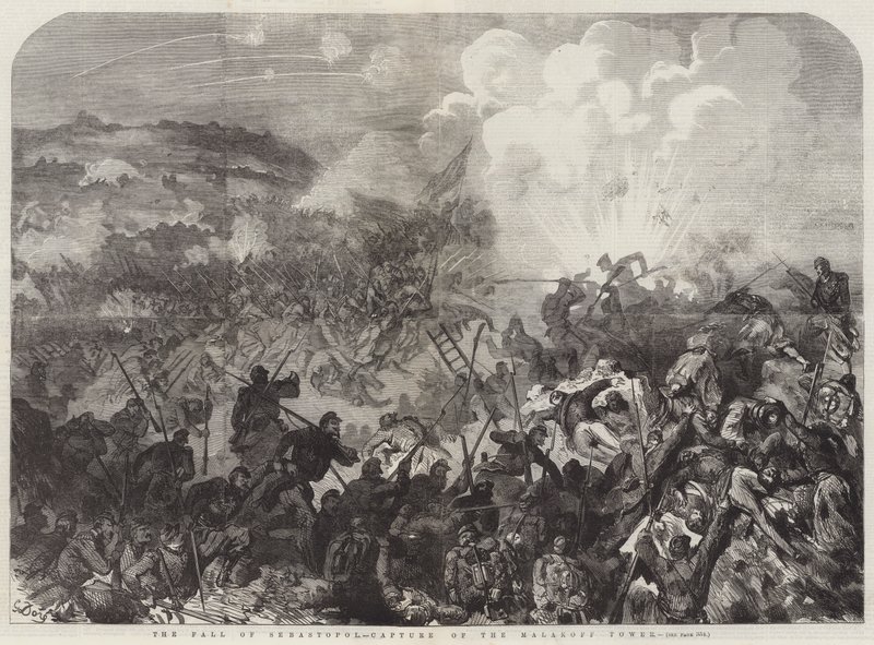 Sebastopolin kaatuminen, Malakoff-tornin vangitseminen tekijältä Gustave Dore