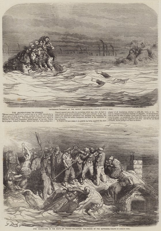 Tulvat Ranskassa tekijältä Gustave Dore
