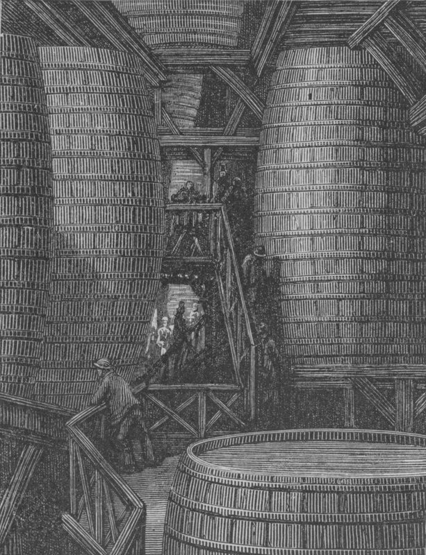 Brasserien sisätilat tekijältä Gustave after Dore