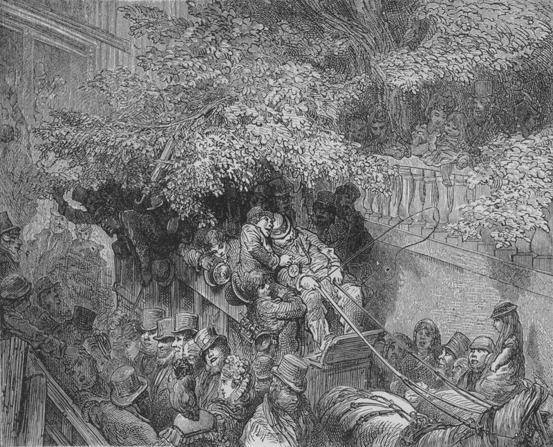 John Bull juomisen jälkeen! tekijältä Gustave after Dore