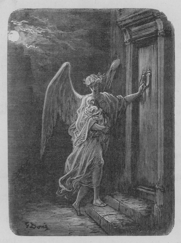 LAnge De La Charite tekijältä Gustave after Dore