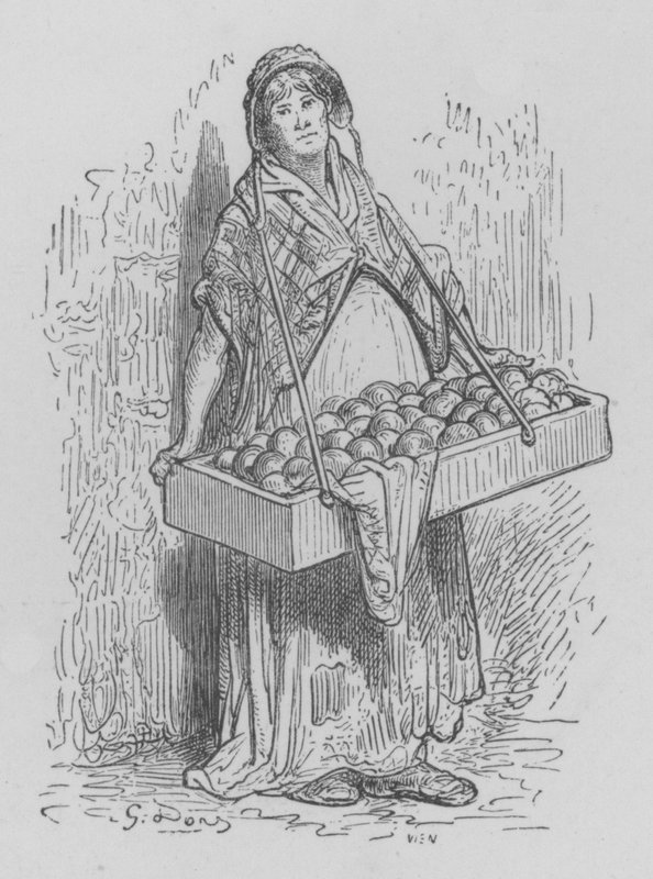 Kauppias DOranges tekijältä Gustave after Dore