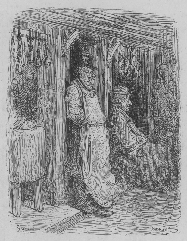 Teurastaja odottaa harjoitteluaan tekijältä Gustave after Dore