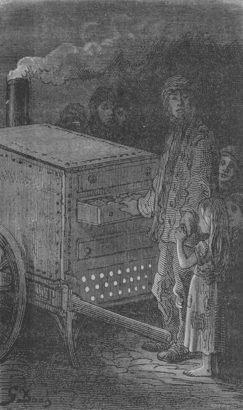 Keittoperunakauppias tekijältä Gustave after Dore