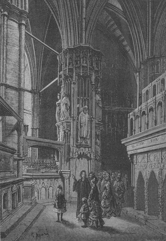 Haudat Westminsterissä tekijältä Gustave after Dore