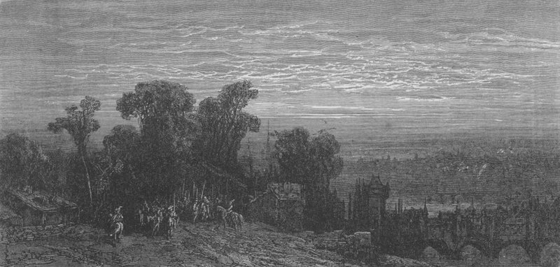 Lontoo, keskiajalla tekijältä Gustave after Dore