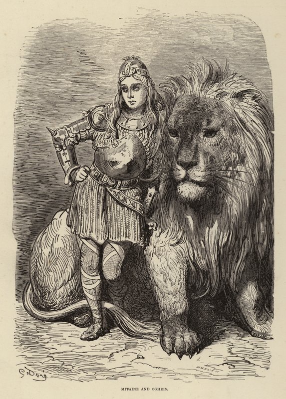 Mitaine ja Oghris tekijältä Gustave after Dore