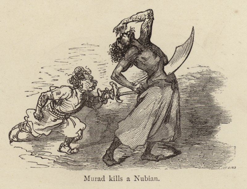 Murad tappaa nubialaisen tekijältä Gustave after Dore