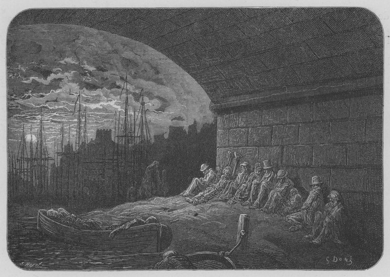 Siltojen alla tekijältä Gustave after Dore