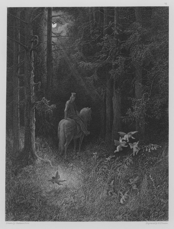Iloiset menninkäiset tekijältä Gustave after Dore