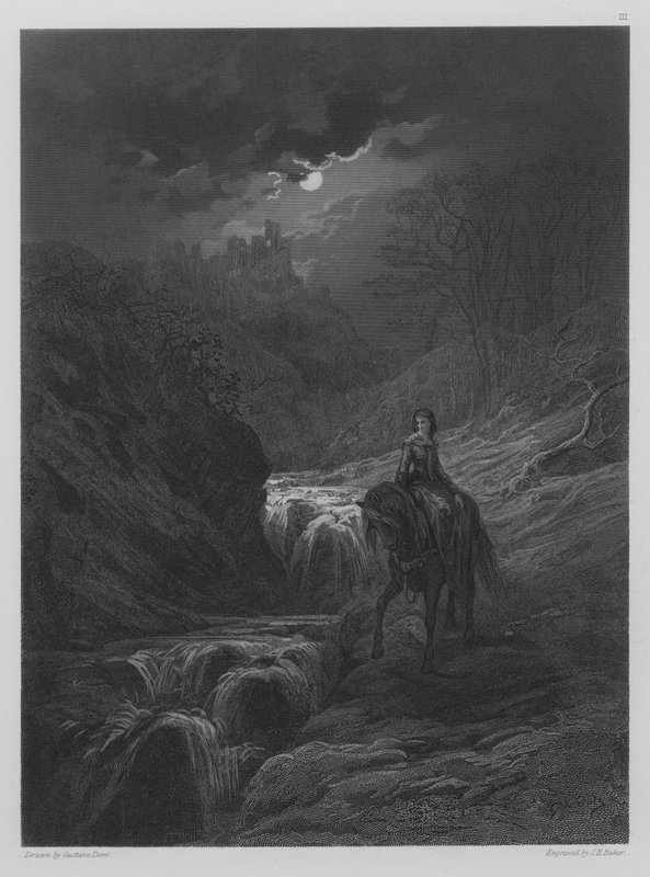 Kuunvalon ratsastus tekijältä Gustave after Dore