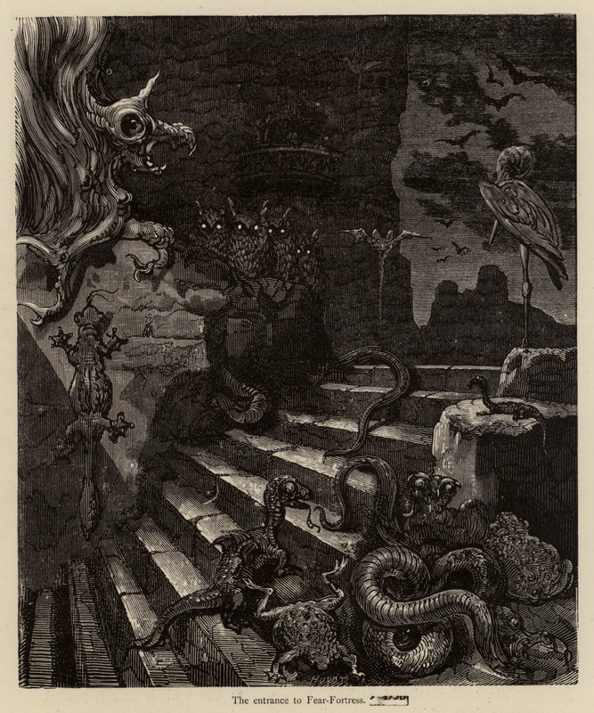 Fear-Fortressin sisäänkäynti tekijältä Gustave after Dore
