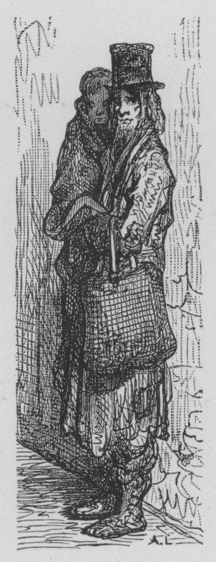 Kerjäläinen tekijältä Gustave after Dore