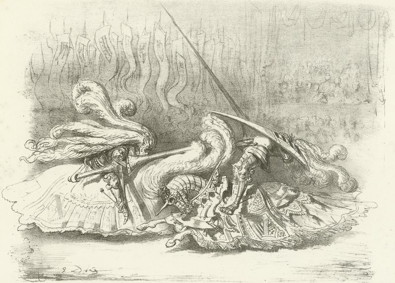 Turnaus - Beauty the Prize AD1450 (syväpaino) tekijältä Gustave Dore