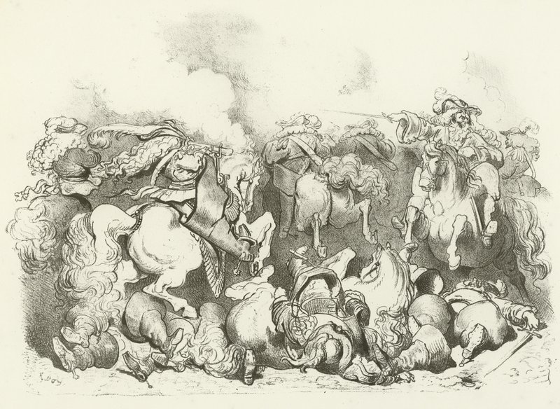 Panos valohevosesta Louis XIV:n hallituskaudella (syväpaino) tekijältä Gustave Dore