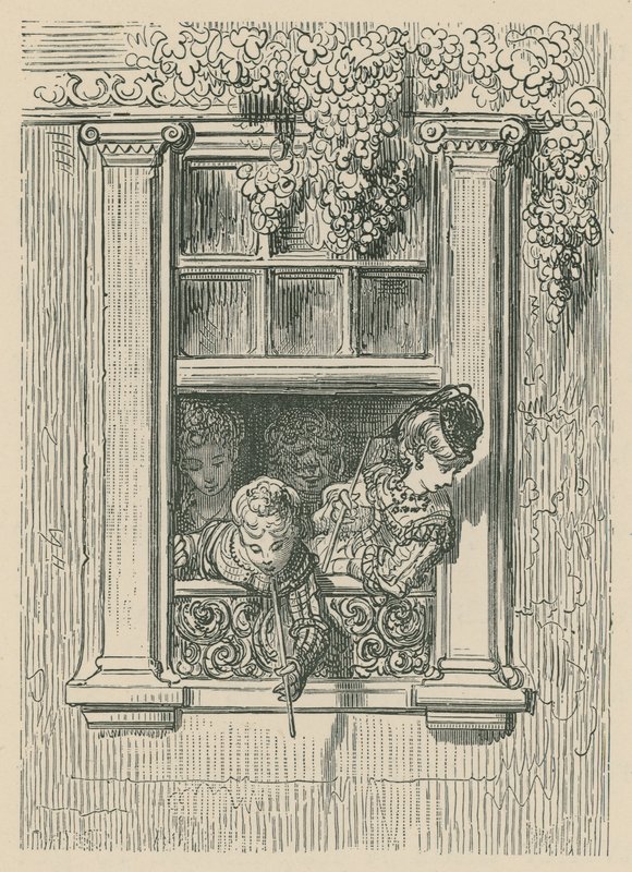 Kohtaus Lontoon elämästä tekijältä Gustave Dore