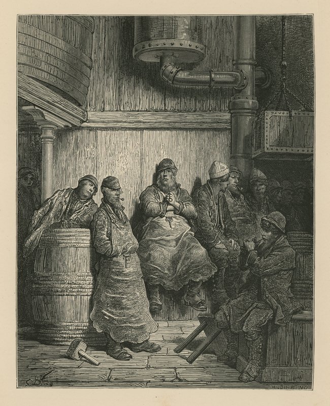 Barclay Perkinsin panimotyöntekijät tekijältä Gustave Dore