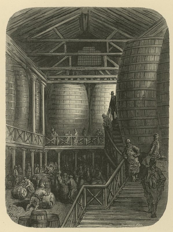 Panimon työntekijät varastossa tekijältä Gustave Dore