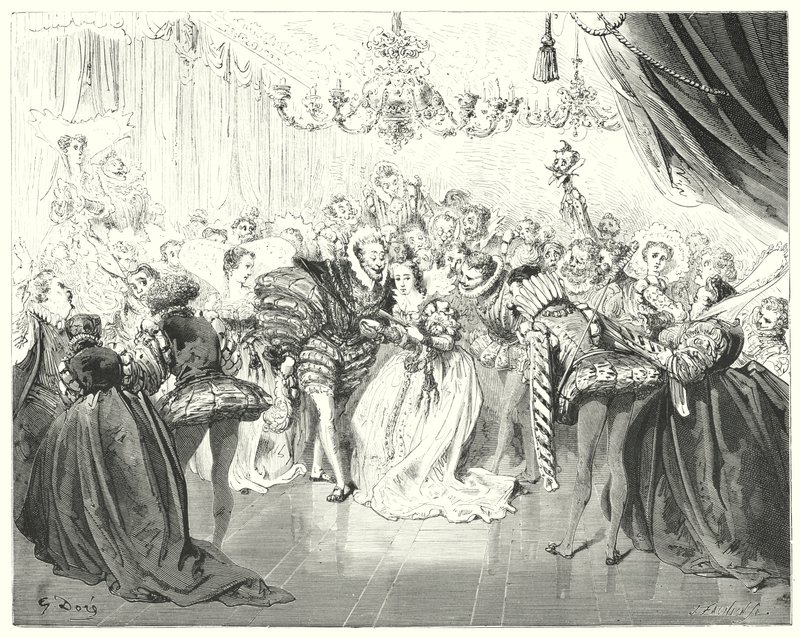 Cendrillon; Cinderella (kaiverrus) tekijältä Gustave Dore