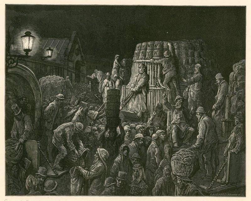 Covent Garden Market, Lontoo tekijältä Gustave Dore