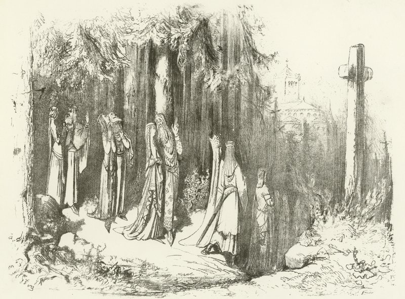 Hartaus 5. ja 6. vuosisadalla – paasto ja rukous (syväpaino) tekijältä Gustave Dore
