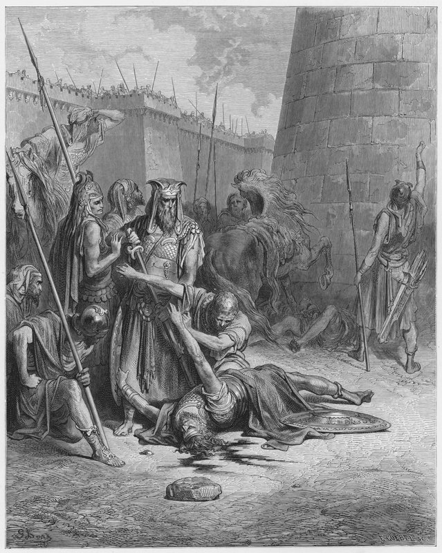 Gustave Dore Raamattu: Abimelekin kuolema tekijältä Gustave Dore