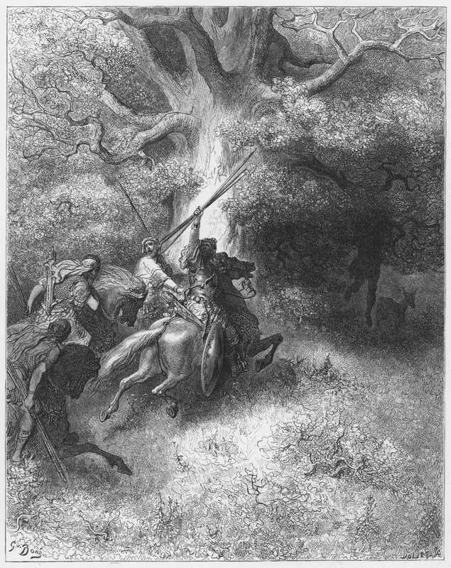 Gustave Dore Raamattu: Absalomin kuolema tekijältä Gustave Dore