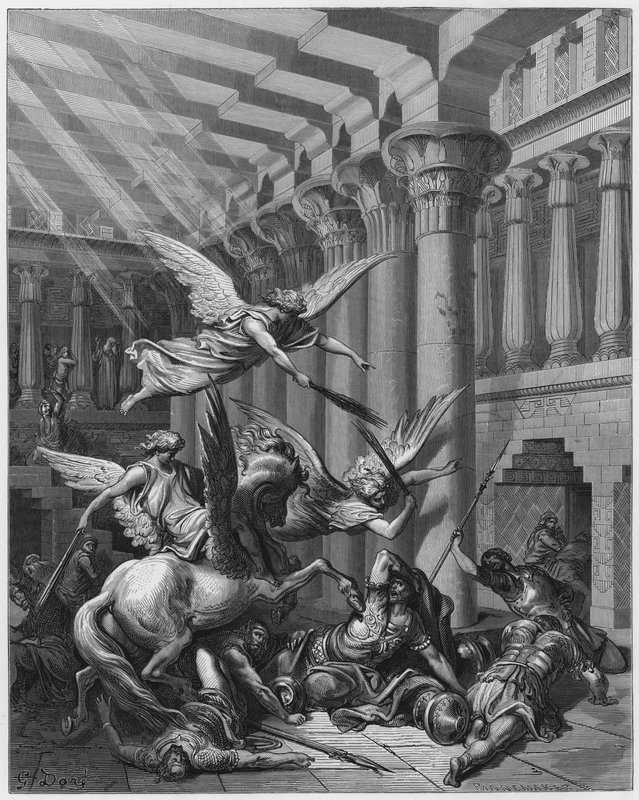 Gustave Dore Raamattu: Heliodorus syöksyi maahan tekijältä Gustave Dore