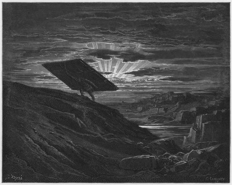 Gustave Dore Raamattu: Simson vie pois Gazan portit tekijältä Gustave Dore