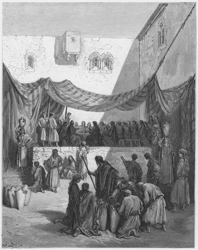 Gustave Dore Raamattu: Avioliitto Kaanassa tekijältä Gustave Dore