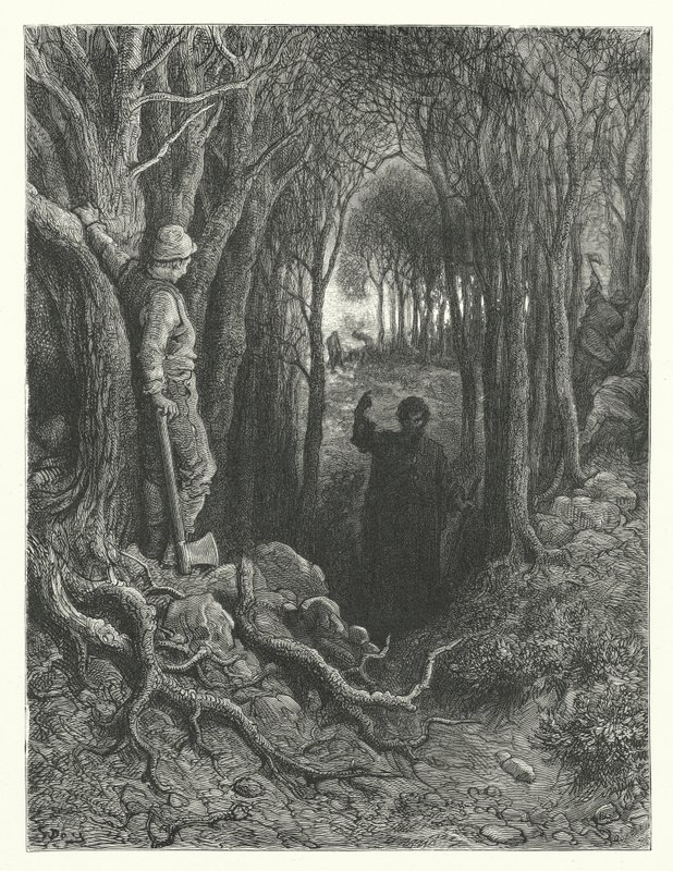 Gustave Doren kuvitus Coleridgen teokseen Rime of the Ancient Mariner (kaiverrus). tekijältä Gustave Dore