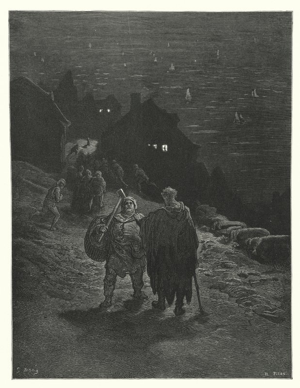 Gustave Doren kuvitus Coleridgen teokseen Rime of the Ancient Mariner (kaiverrus). tekijältä Gustave Dore