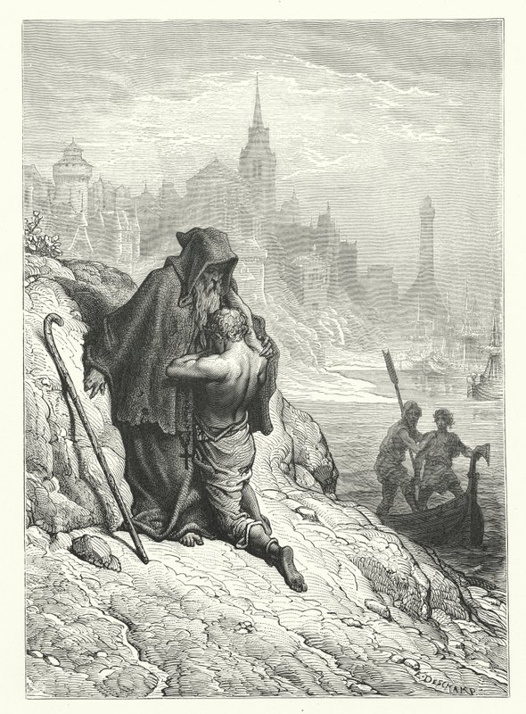 Gustave Doren kuvitus Coleridgen teokseen Rime of the Ancient Mariner (kaiverrus). tekijältä Gustave Dore