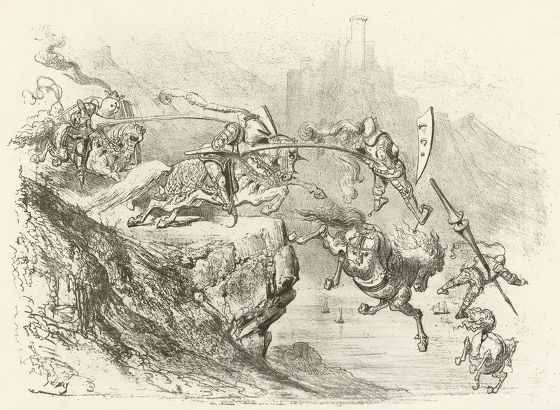 Ritarinpoikien harharetket 12. vuosisadalla (syväpaino) tekijältä Gustave Dore