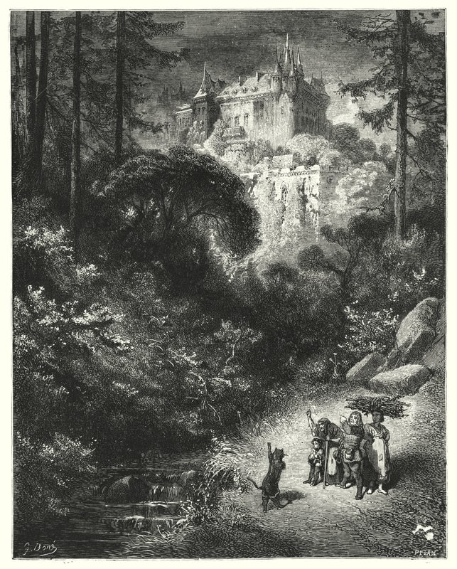 Mestarikissa tai saappaiden pillua; Saapasjalkakissa tekijältä Gustave Dore