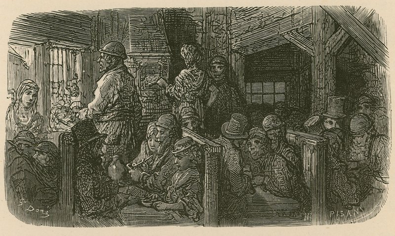 Petticoat Lane -kahvila tekijältä Gustave Dore