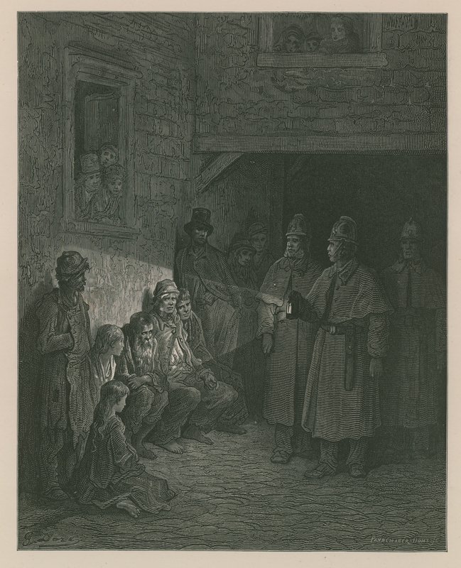 Poliisit kyydissä tekijältä Gustave Dore