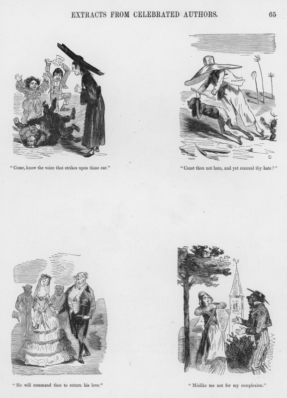 Gustave Doren humoristisia ja groteskeja luonnoksia (kaiverrus) tekijältä Gustave Dore