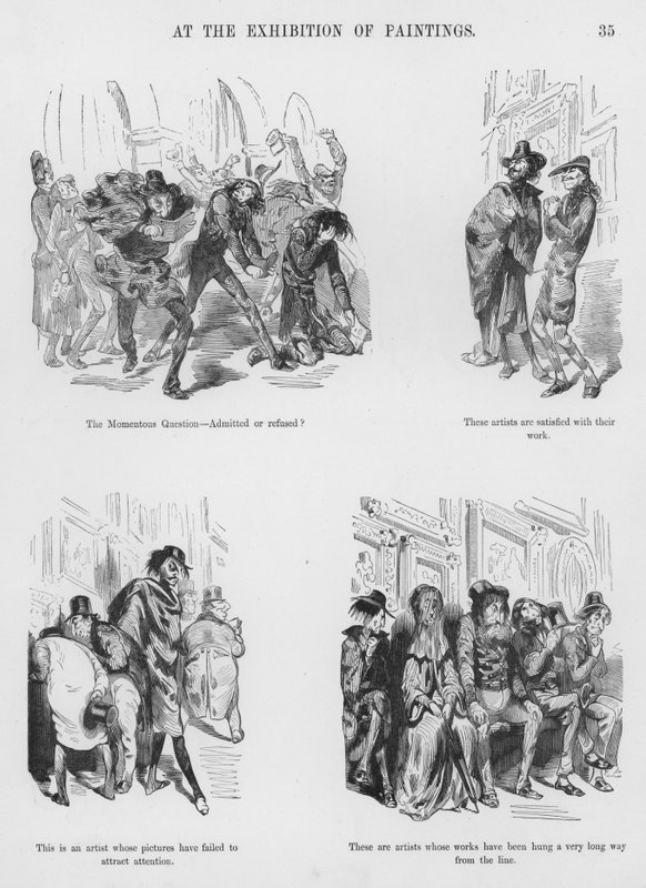 Gustave Doren humoristisia ja groteskeja luonnoksia (kaiverrus) tekijältä Gustave Dore