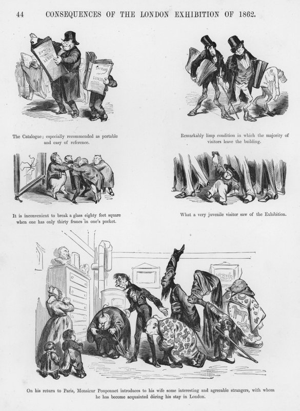 Gustave Doren humoristisia ja groteskeja luonnoksia (kaiverrus) tekijältä Gustave Dore