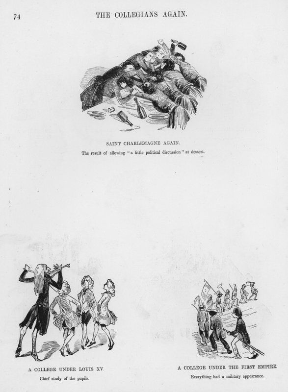 Gustave Doren humoristisia ja groteskeja luonnoksia (kaiverrus) tekijältä Gustave Dore
