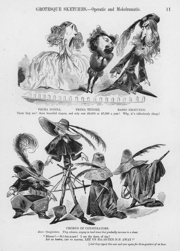 Gustave Doren humoristisia ja groteskeja luonnoksia (kaiverrus) tekijältä Gustave Dore