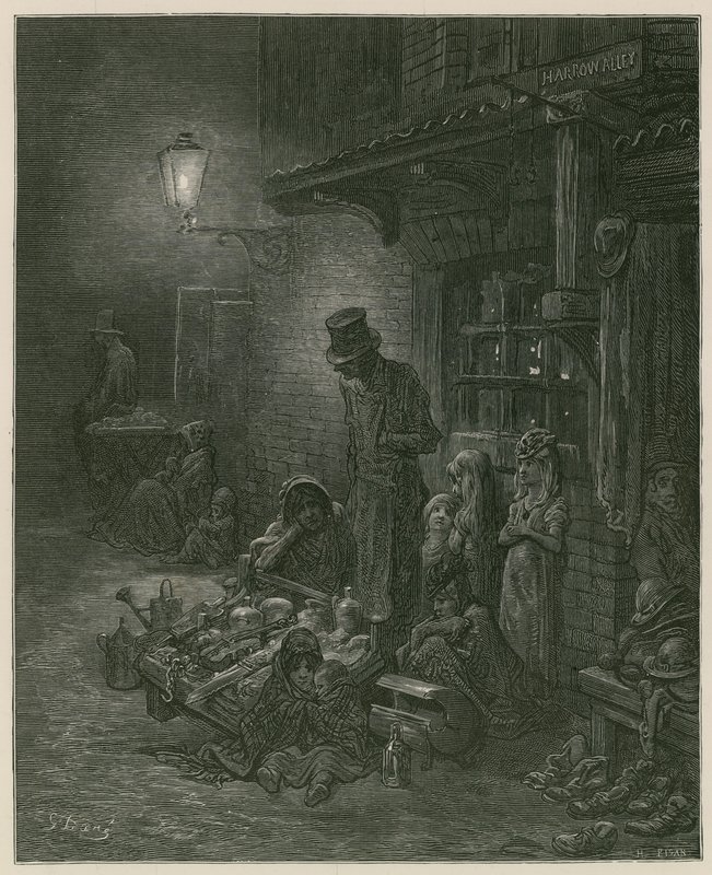Slummit Lontoossa tekijältä Gustave Dore