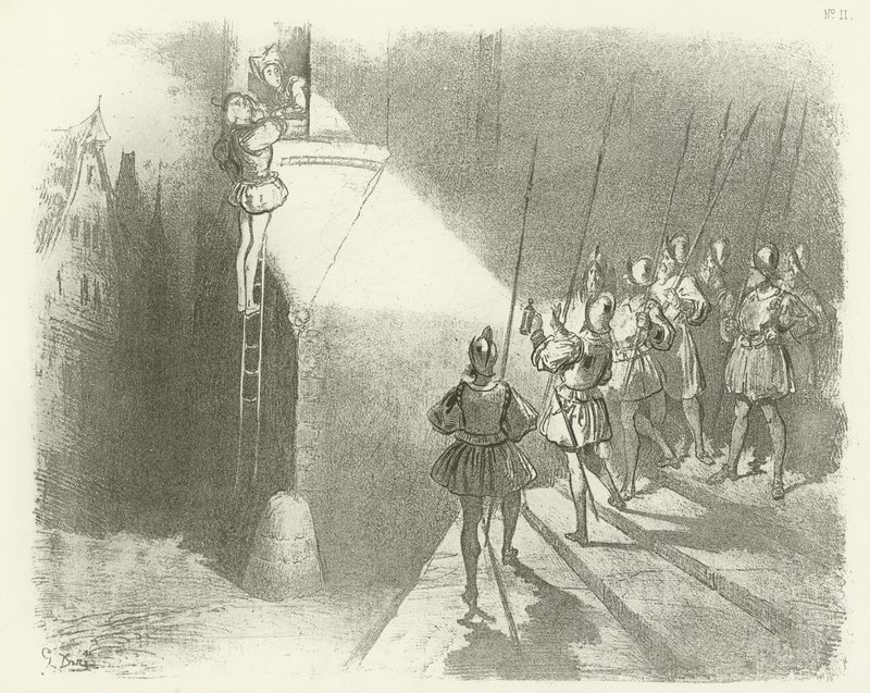 Watchmenin yllättäminen - Henry IV:n valtakunta (syväpaino) tekijältä Gustave Dore