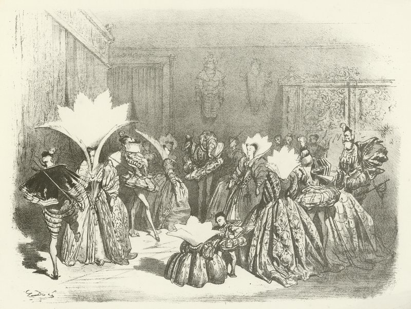 Jig-A Ball Henrik III:n valtakaudella (syväpaino) tekijältä Gustave Dore