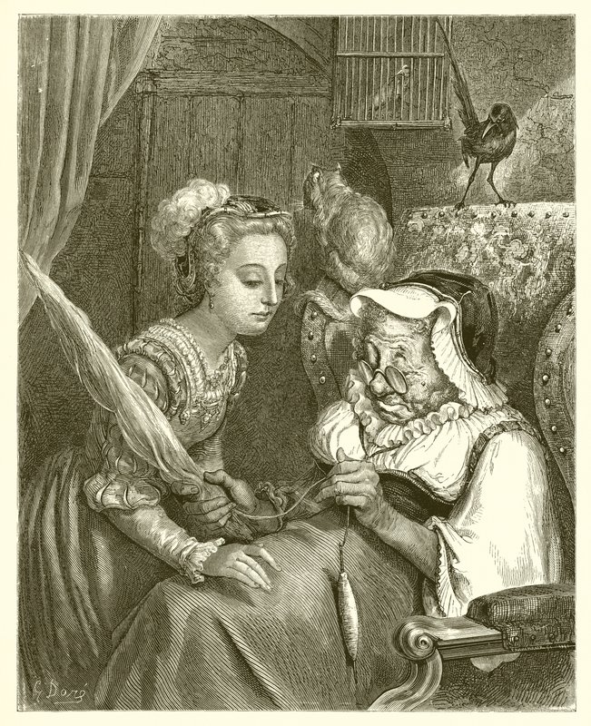 Prinsessa ja Fairy Spite tekijältä Gustave Dore