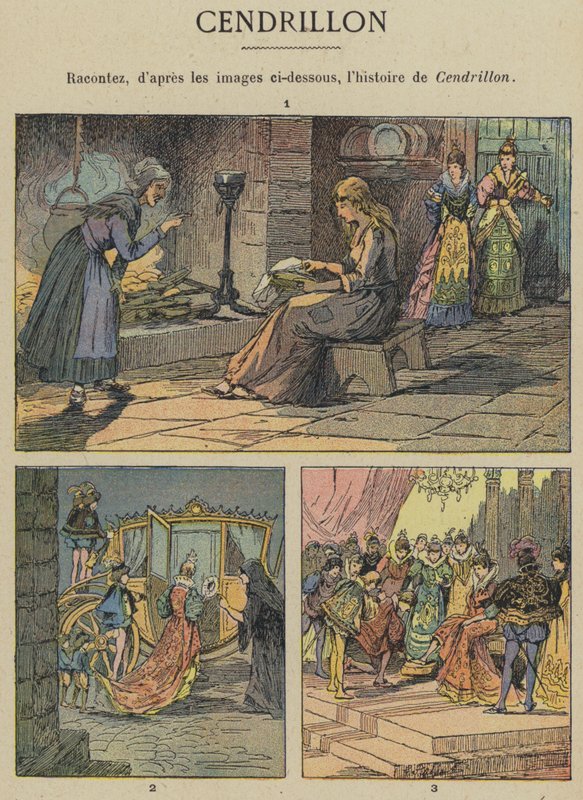 Cendrillon (väri litho) tekijältä Gustave Fraipont